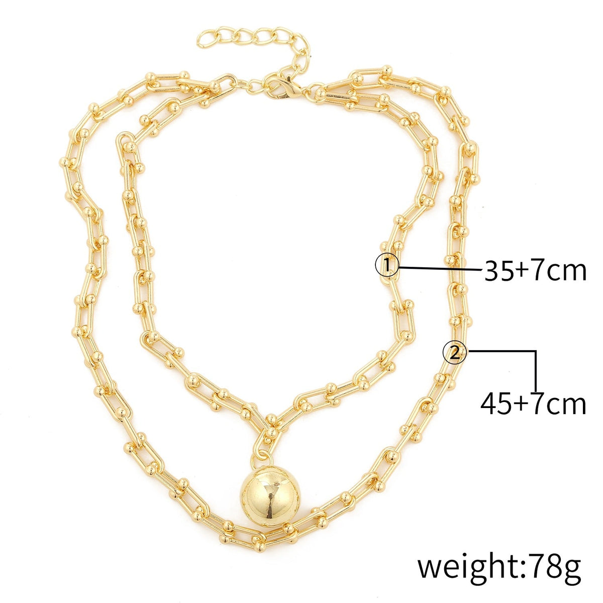 Necklace Female Twist Chain Necklace