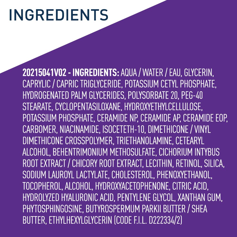 CeraVe Anti Aging Retinol Serum For Face, Encapsulated Retinol With Hyaluronic Acid, Niacinamide & Ceramides, Smooths Wrinkles & Fine Lines, Gentle Skin Brightening Serum, Fragrance Free, 1 Oz
