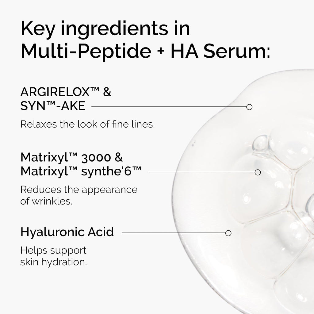 The Ordinary Age Support Set - 3-Step Anti-Aging Skin Regimen with Multi-Peptide + HA, Multi-Peptide Eye Serum, and Natural Moisturizing Factors + PhytoCeramides | Skincare Set